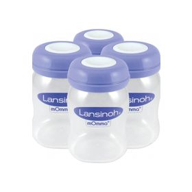 Lansinoh 4x160 ml Anne Sütü Saklama Şişesi