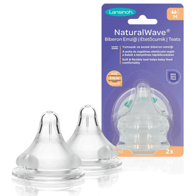 Lansinoh Natural Wave 2'li Orta Akış Biberon Emziği