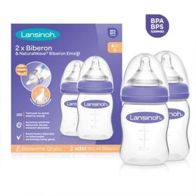 Lansinoh Natural Wawe 160 ml Biberon Emziği ve Biberon