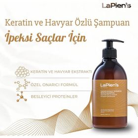Lapien's 500 ml Yıpranmış Hasarlı Kuru Saçlar İçin Yoğun Onarıcı Bağ Güçlendirici Nemlendirici Şampuan