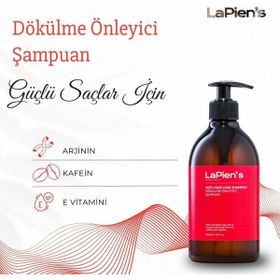 Lapien's Anti Hair Loss Dökülme Önleyici 500 ml Kafein Arjinin ve E Vitamini Şampuan
