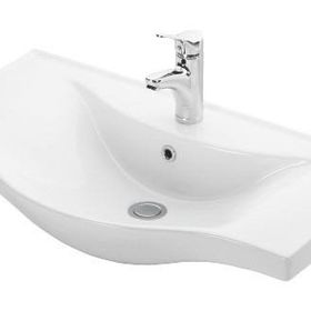 Lapino Basic 80 cm Beyaz Konsollu Lavabo