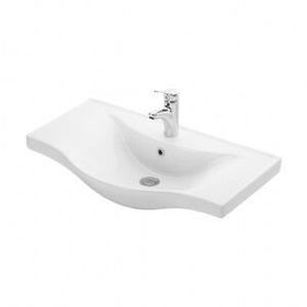 Lapino Basic 80 cm Beyaz Konsollu Lavabo