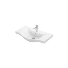 Lapino Basic 80 cm Beyaz Konsollu Lavabo