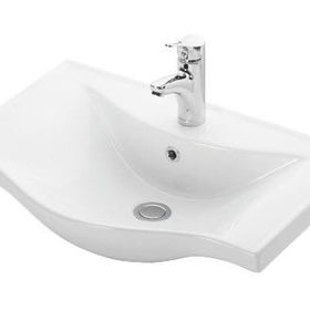 Lapino Beyaz Basic 65 cm Konsollu Lavabo