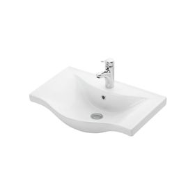 Lapino Beyaz Basic 65 cm Konsollu Lavabo