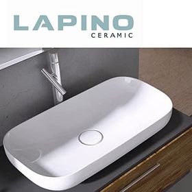 Lapino Premium 90 cm Tezgah Üstü Beyaz Lavabo