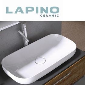 Lapino Premium 90 cm Tezgah Üstü Beyaz Lavabo