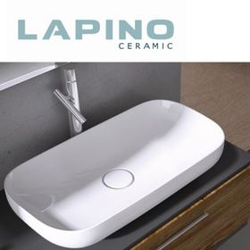 Lapino Premium 90 cm Tezgah Üstü Beyaz Lavabo