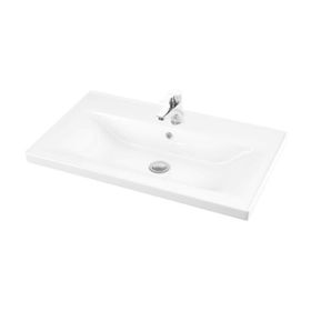 Lapino Sava 80 cm Beyaz Renk Konsollu Lavabo