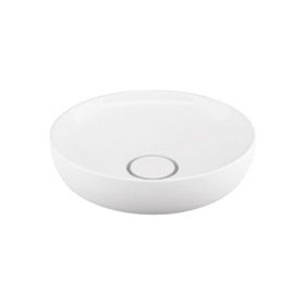 Lapino Vision 42 cm Tezgah Üstü Yuvarlak Beyaz Çanak Lavabo