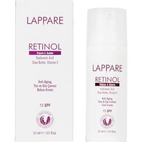 Lappare 50 ml Retinol Anti-Aging Yüz ve Göz Çevresi Bakım Kremi