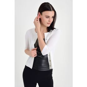 Laranor 19L6596 Ekru Mini Kadın Hırka