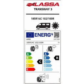 Lassa 185 R14C 102/100R Transway 3 8PR Yaz Lastiği 2026