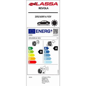 Lassa 205/60 R16 92V Revola EV Yaz Lastiği 2025