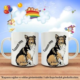 Lassıe Köpek Sevimli Hayvan Kupa Bardak