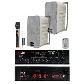 Lastvoice Black Large Plus Paket-1 Hoparlör ve Amfi Anons Ses Sistemi Seti