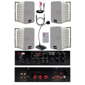 Lastvoice Black Large Plus Paket-3 Hoparlör ve Amfi Anons Ses Sistemi Seti