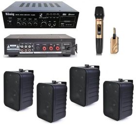 Lastvoice Black Large Plus Paket-3 Hoparlör ve Anfi Anons Ses Sistemi Seti
