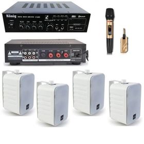 Lastvoice Black Large Plus Paket-3 Hoparlör ve Anfi Anons Ses Sistemi Seti