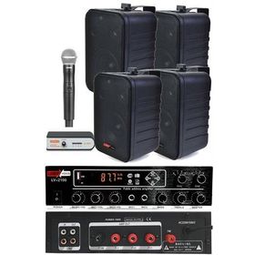 Lastvoice Black Large Plus Paket-3 Hoparlör ve Anfi Anons Ses Sistemi Seti