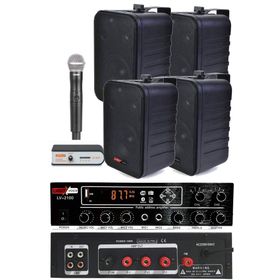 Lastvoice Black Large Plus Paket-3 Hoparlör ve Anfi Anons Ses Sistemi Seti
