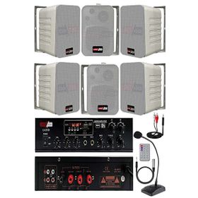 Lastvoice Black Large Plus Paket-5 Hoparlör ve Amfi Anons Ses Sistemi Seti