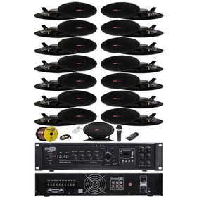 Lastvoice Black Maxx Paket-7 Tavan Hoparlörü+6 Bölgeli Anfi Ses Sistemi Paketi