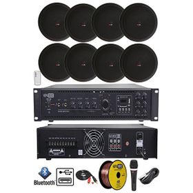 Lastvoice Black Maxx Paket+4 Tavan Hoparlörü+6 Bölgeli Amfi Ses Sistemi Paketi