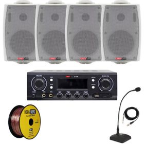 Lastvoice Black Maxx Paket+4 Tavan Hoparlörü+6 Bölgeli Amfi Ses Sistemi Paketi