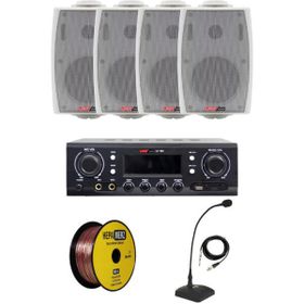 Lastvoice Black Maxx Paket+4 Tavan Hoparlörü+6 Bölgeli Amfi Ses Sistemi Paketi