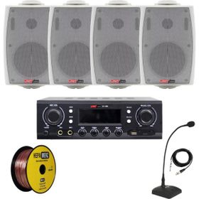 Lastvoice Black Maxx Paket+4 Tavan Hoparlörü+6 Bölgeli Amfi Ses Sistemi Paketi