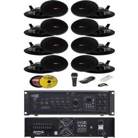 Lastvoice Black Maxx Paket+4 Tavan Hoparlörü+6 Bölgeli Amfi Ses Sistemi Paketi