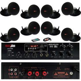 Lastvoice Black Small Paket-1 Tavan Hoparlör ve Anfi Ses Sistemi Paketi