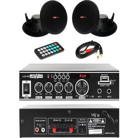 Lastvoice Black Small Paket-1 Tavan Hoparlör ve Anfi Ses Sistemi Paketi