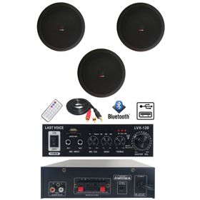 Lastvoice Black Small Paket-2 Hoparlör ve Anfi Ses Sistemi Seti
