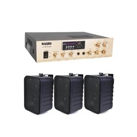Lastvoice Black Soft Paket-2 Hoparlör ve Anfi Mağaza Ses Sistemi