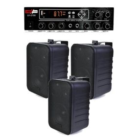 Lastvoice Black Soft Paket-2 Hoparlör ve Anfi Mağaza Ses Sistemi