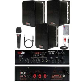 Lastvoice Black Soft Paket-2 Hoparlör ve Anfi Mağaza Ses Sistemi
