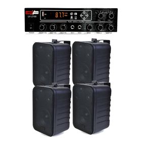 Lastvoice Black Soft Paket-3 Hoparlör ve Anfi Mağaza Ses Sistemi