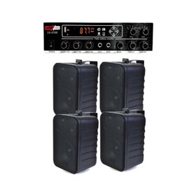 Lastvoice Black Soft Paket-3 Hoparlör ve Anfi Mağaza Ses Sistemi