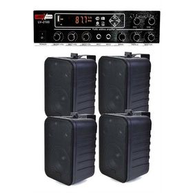 Lastvoice Black Soft Paket-3 Hoparlör ve Anfi Mağaza Ses Sistemi