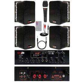Lastvoice Black Soft Paket-3 Hoparlör ve Anfi Mağaza Ses Sistemi