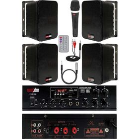 Lastvoice Black Soft Paket-3 Hoparlör ve Anfi Mağaza Ses Sistemi