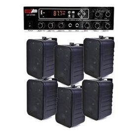 Lastvoice Black Soft Paket-4 Hoparlör ve Anfi Mağaza Ses Sistemi