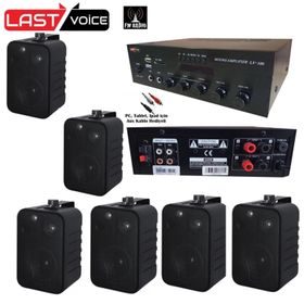 Lastvoice Black Soft Paket-4 Hoparlör ve Anfi Mağaza Ses Sistemi