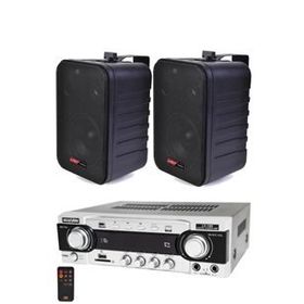Lastvoice Black Wall Small Paket-1 Hoparlör ve Anfi Ses Sistemi Seti