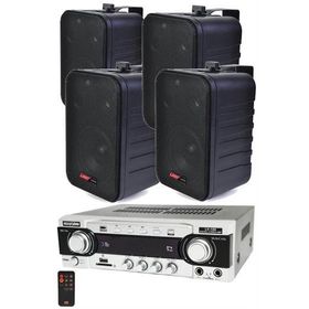 Lastvoice Black Wall Small Paket-2 Hoparlör ve Anfi Ses Sistemi Seti