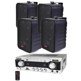 Lastvoice Black Wall Small Paket-2 Hoparlör ve Anfi Ses Sistemi Seti