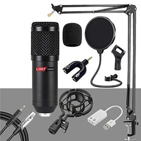 Lastvoice BM800BT Black Kondanser Mikrofon Stand Filtre Ses Kartı
